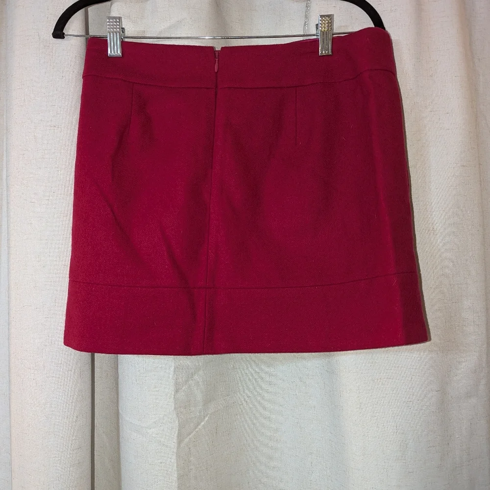 2011 J Crew Pink Wool Blend Skirt With Pockets
